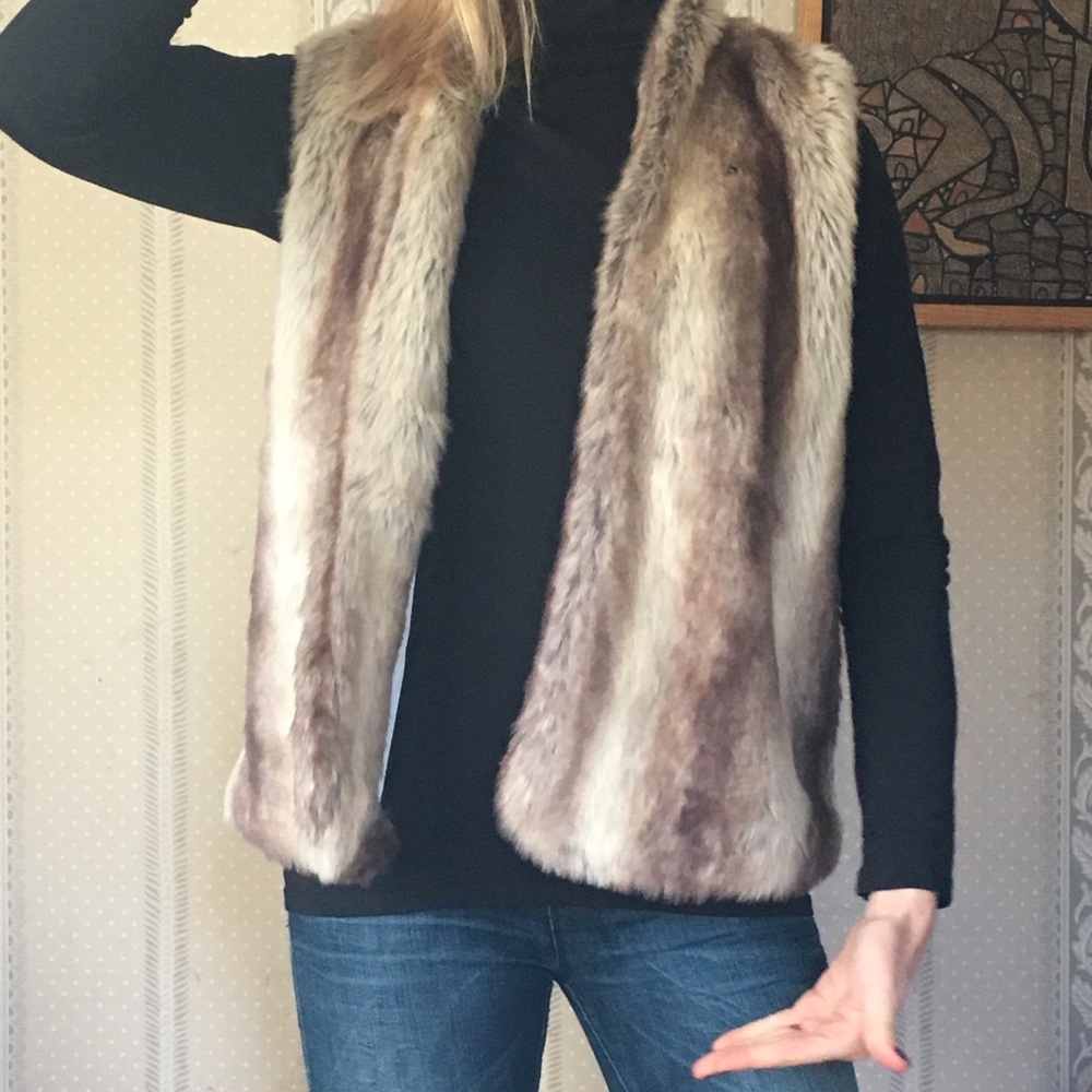 Faux fur vest